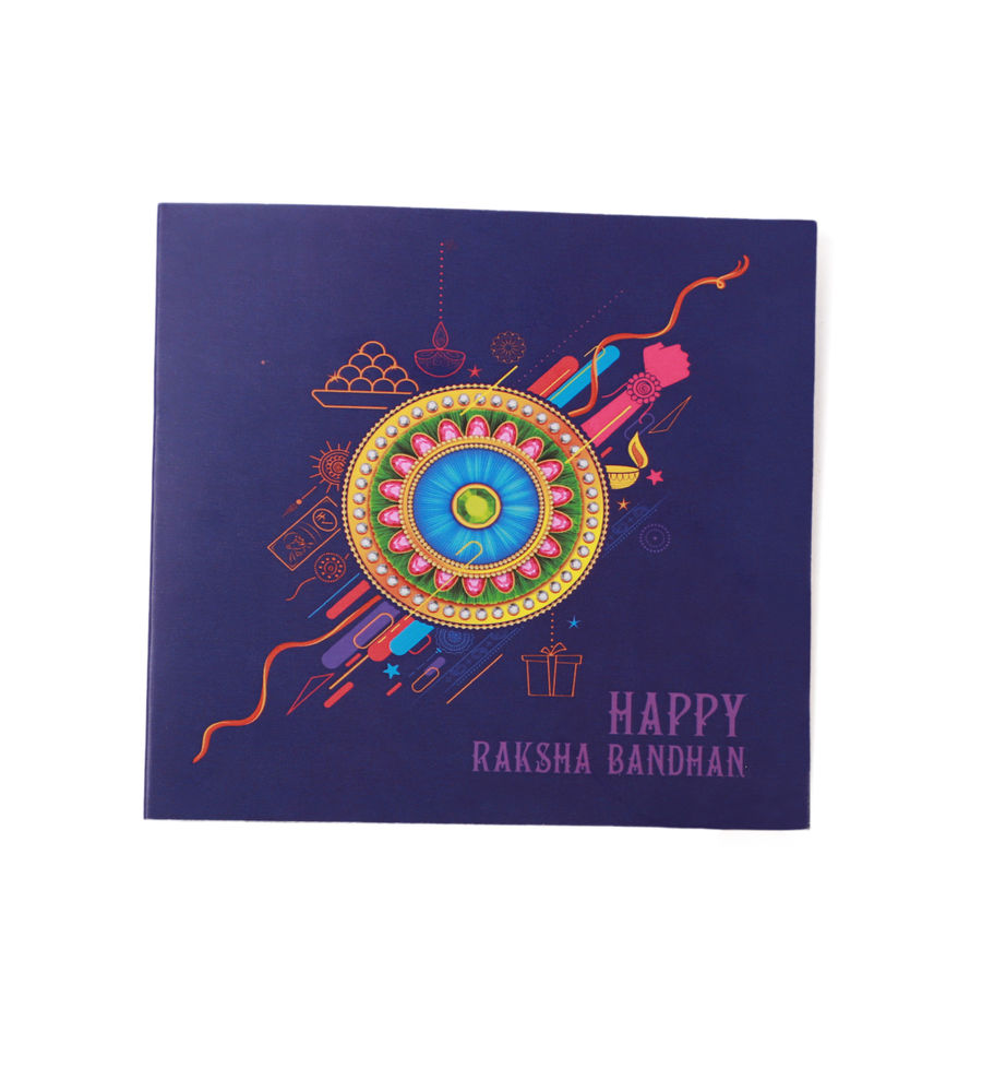 YouBella Rakhi and Greeting Card Combo for Brother